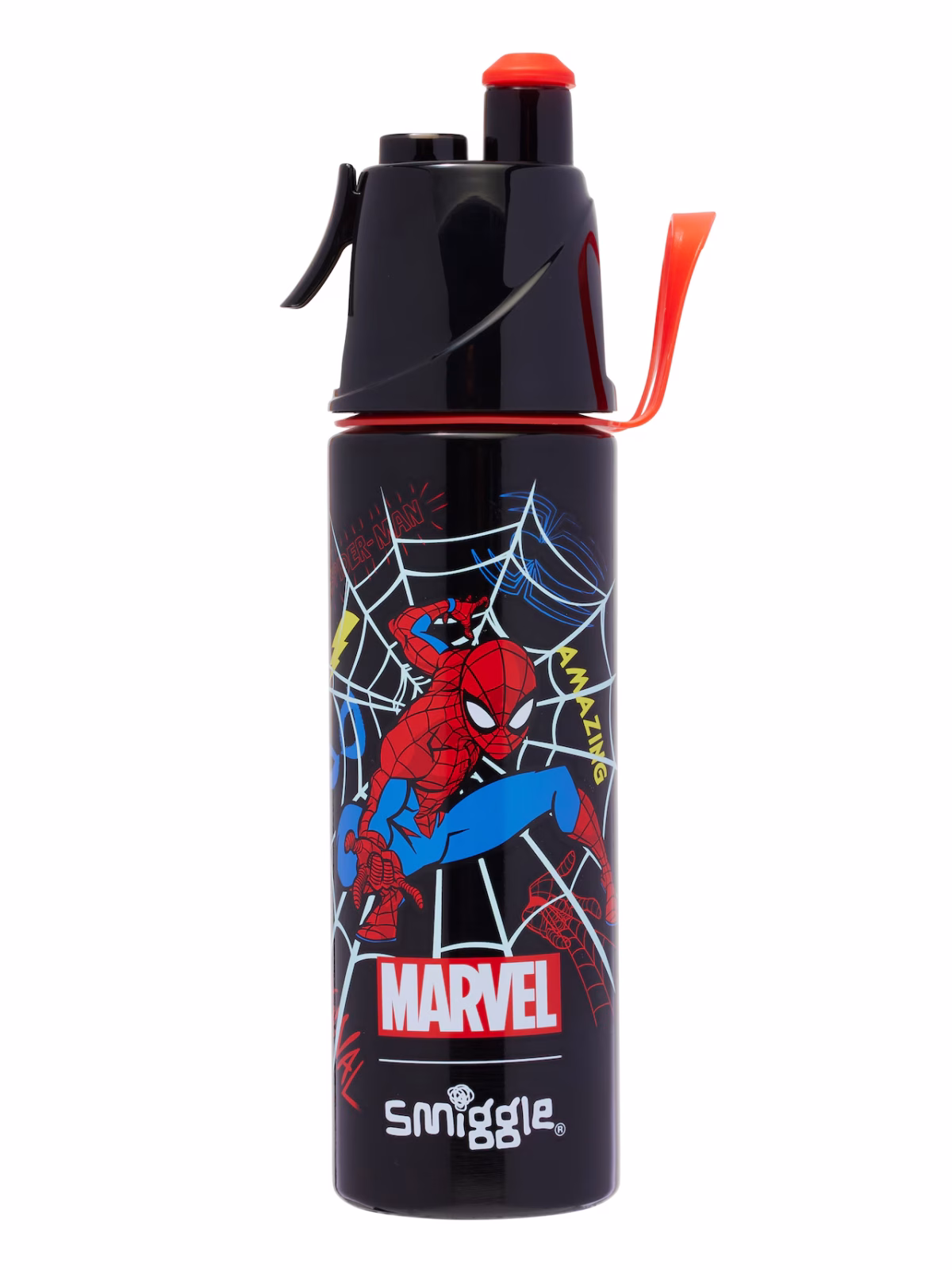 Spider-Man Stainless Steel Spritz Drink Bottle 500Ml - Image 1