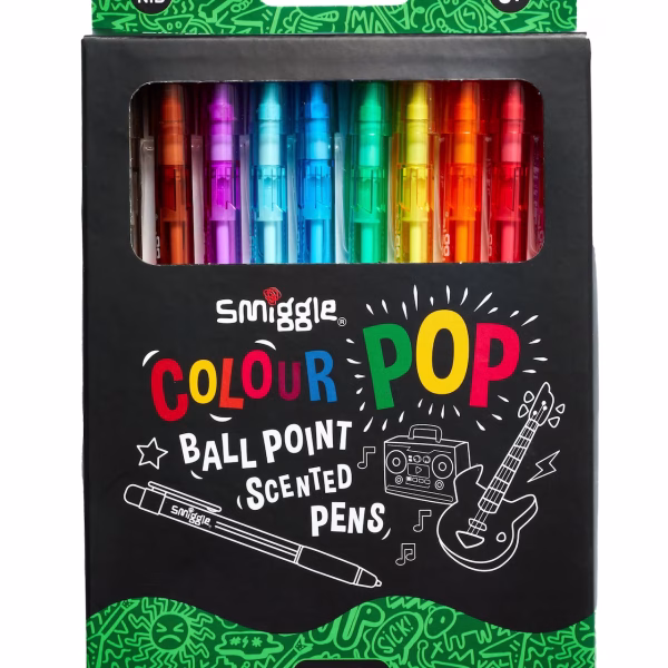 Colour Pop Ball Point Scented Pens X10
