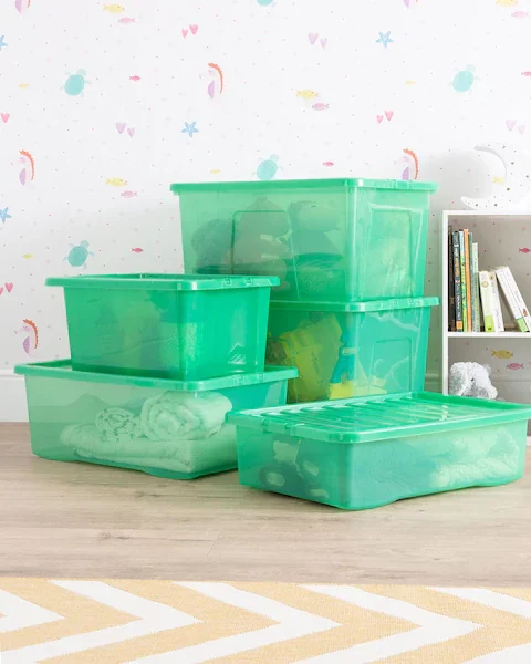 Wham 5 Piece Crystal Multisize Storage Boxes