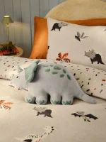 Green Light Up Dinosaur Print Cushion - Image 2