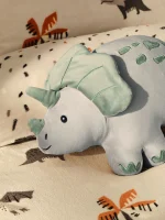 Green Light Up Dinosaur Print Cushion - Image 3