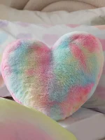 Multi Ombre Rainbow Heart Cushion